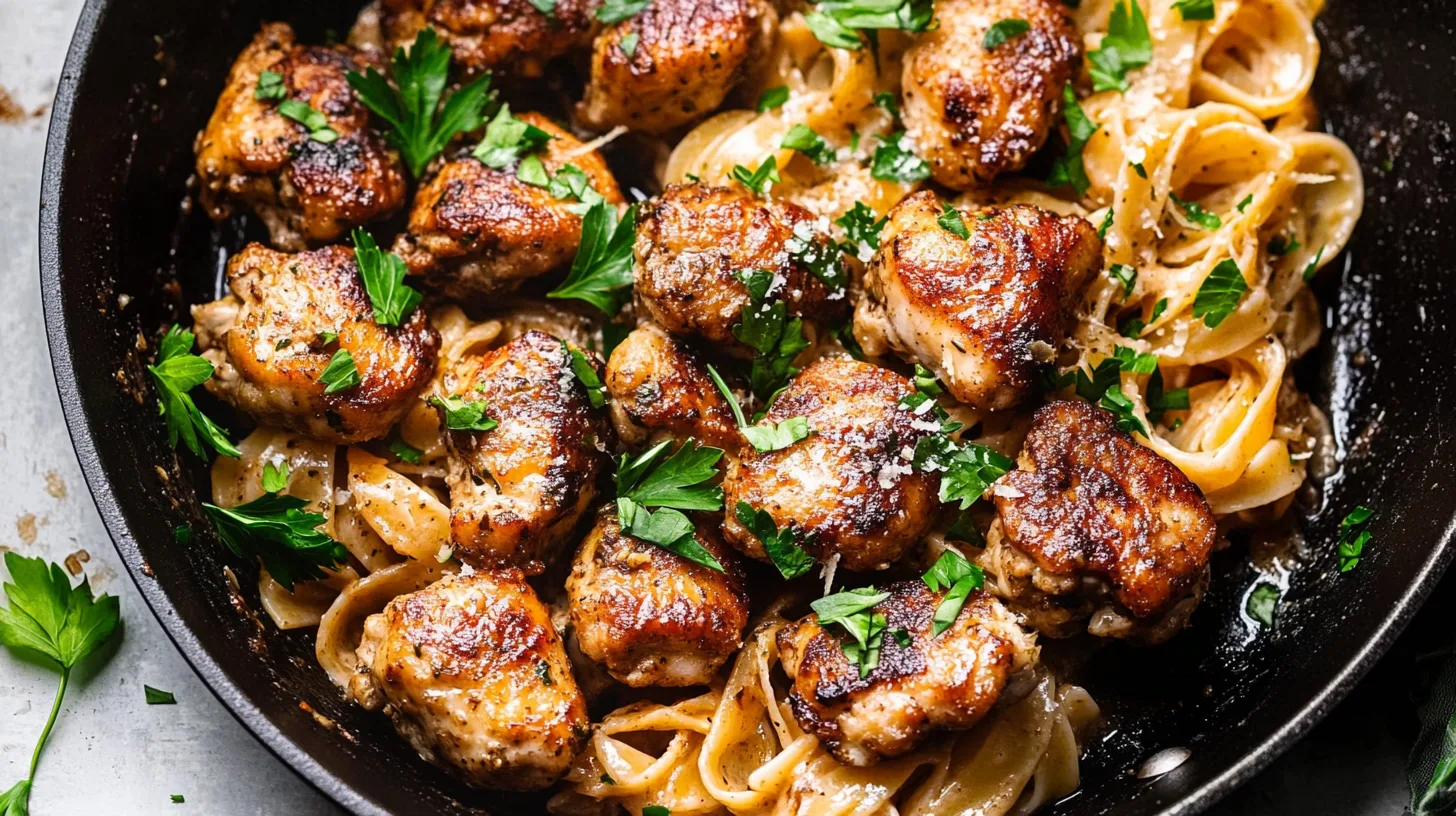Garlic Butter Steak Bites and Potatoes