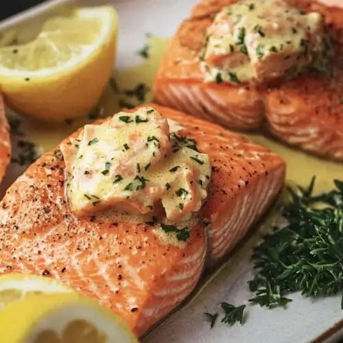crab stuffed salmon