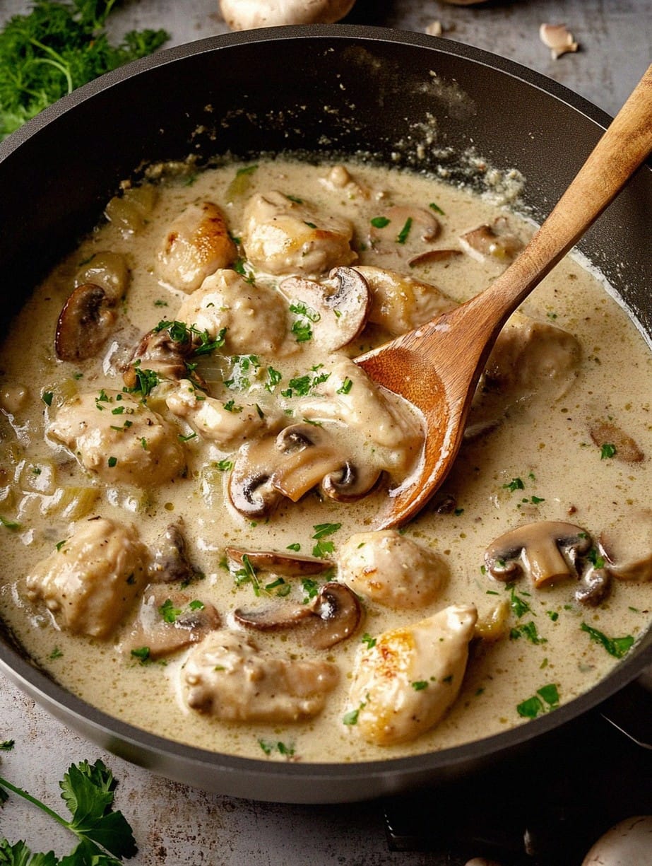 Creamy Chicken and Mushroom Stew