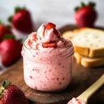 This rich, velvety strawberry butter is perfect for spreading on all your favorite baked goods!
