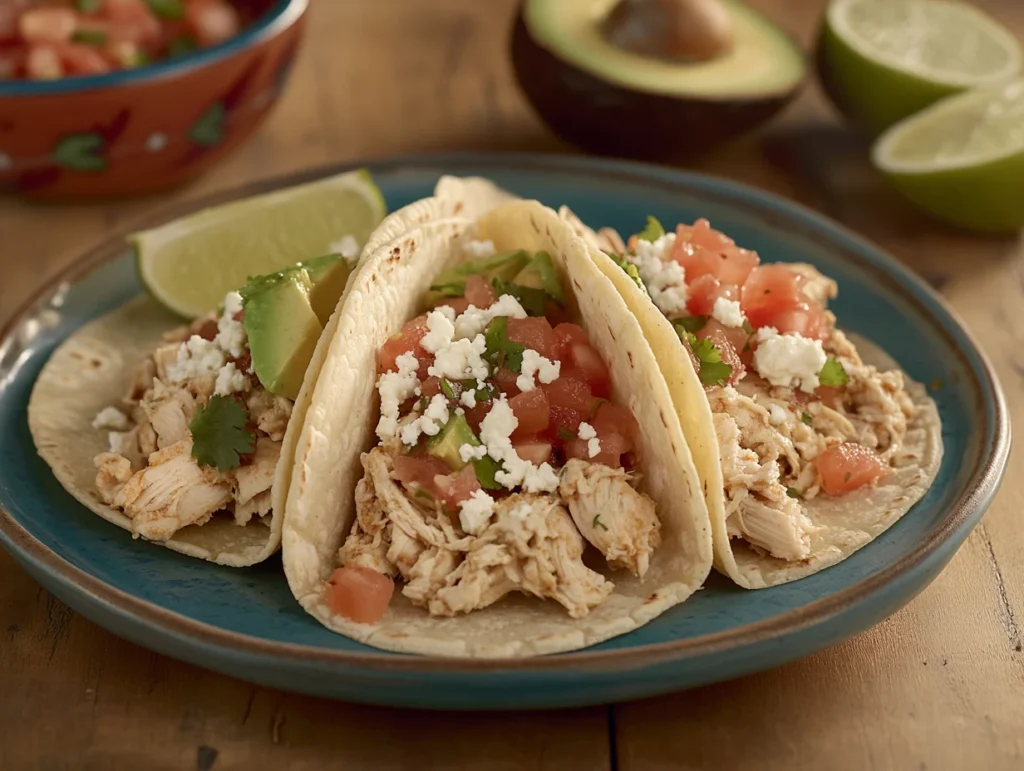 Chicken Tacos with Fresh Salsa