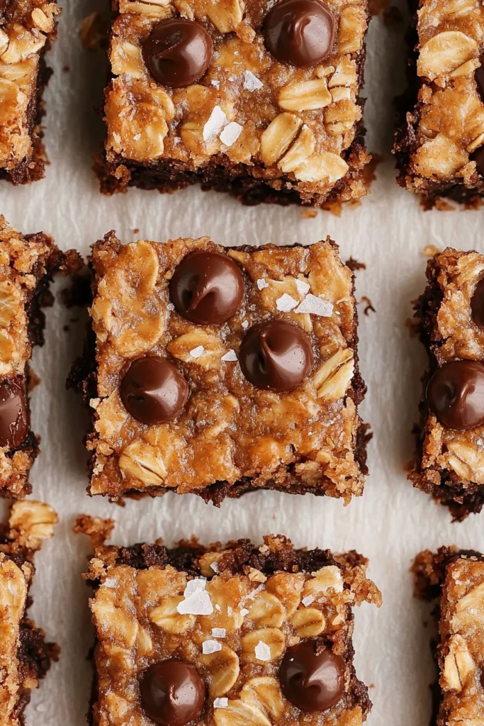 Chewy Healthy Chocolate Chip Oatmeal Bars